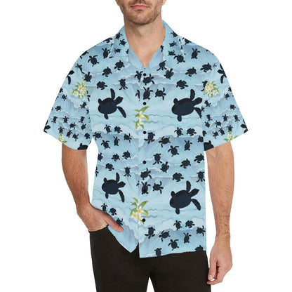 Sea Turtle Pattern Print Design T011 Men Hawaiian Shirt-JorJune