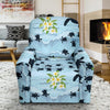 Sea Turtle Pattern Print Design T011 Recliner Slipcover-JORJUNE.COM