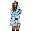 Sea Turtle Pattern Print Design T011 Women Hoodie Dress