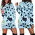 Sea Turtle Pattern Print Design T011 Women Hoodie Dress