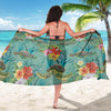 Sea Turtle Pattern Print Design T012 Sarong Pareo Wrap-JORJUNE.COM