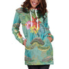 Sea Turtle Pattern Print Design T012 Women Hoodie Dress