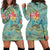 Sea Turtle Pattern Print Design T012 Women Hoodie Dress