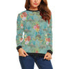 Sea Turtle Pattern Print Design T012 Women Long Sleeve Sweatshirt-JorJune