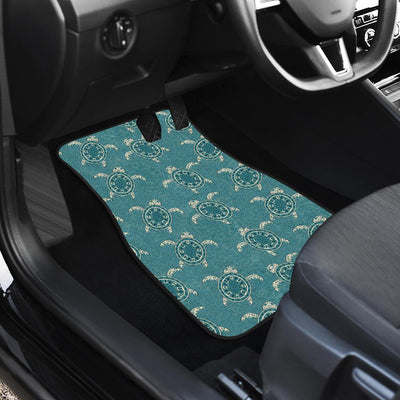 Sea Turtle Pattern Print Design T02 Car Floor Mats-JORJUNE.COM