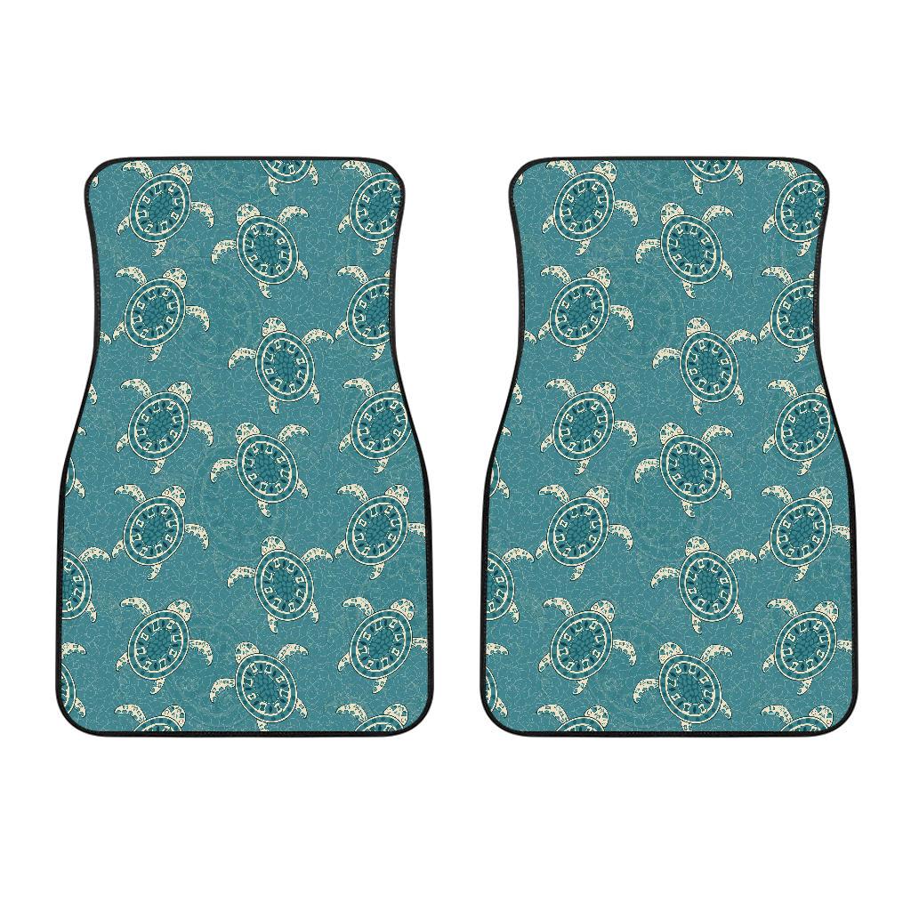 Sea Turtle Pattern Print Design T02 Car Floor Mats-JORJUNE.COM