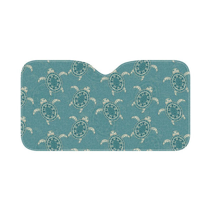 Sea Turtle Pattern Print Design T02 Car Sun Shade-JorJune