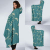 Sea Turtle Pattern Print Design T02 Hooded Blanket-JORJUNE.COM