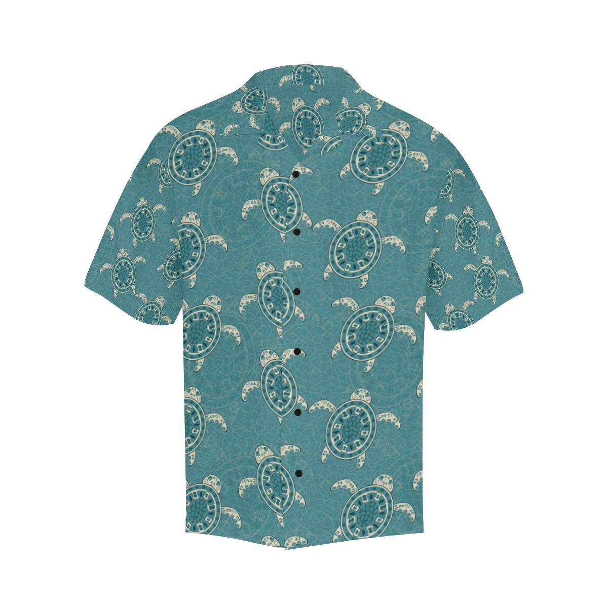 Sea Turtle Pattern Print Design T02 Men Hawaiian Shirt-JorJune