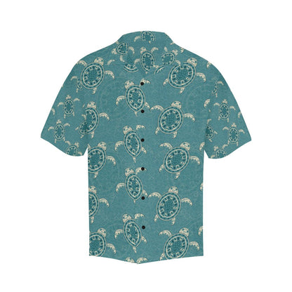 Sea Turtle Pattern Print Design T02 Men Hawaiian Shirt-JorJune