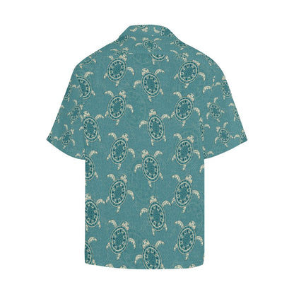 Sea Turtle Pattern Print Design T02 Men Hawaiian Shirt-JorJune
