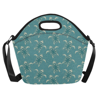 Sea Turtle Pattern Print Design T02 Neoprene Lunch Bag-JorJune