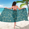 Sea Turtle Pattern Print Design T02 Sarong Pareo Wrap-JORJUNE.COM