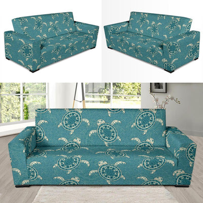 Sea Turtle Pattern Print Design T02 Sofa Slipcover-JORJUNE.COM