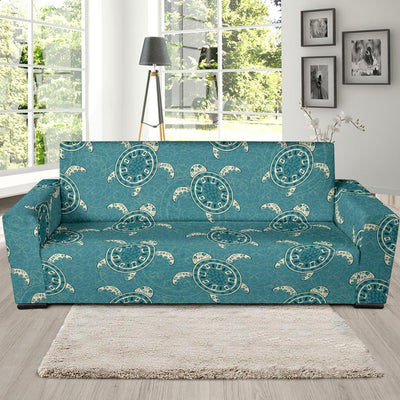 Sea Turtle Pattern Print Design T02 Sofa Slipcover-JORJUNE.COM