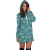 Sea Turtle Pattern Print Design T02 Women Hoodie Dress