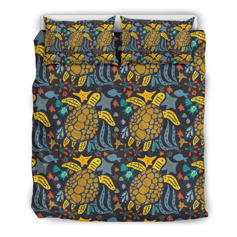 Sea Turtle Pattern Print Design T03 Duvet Cover Bedding Set-JORJUNE.COM