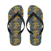 Sea Turtle Pattern Print Design T03 Flip Flops-JorJune