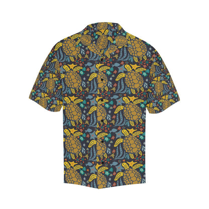 Sea Turtle Pattern Print Design T03 Men Hawaiian Shirt-JorJune