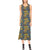 Sea Turtle Pattern Print Design T03 Sleeveless Open Fork Long Dress