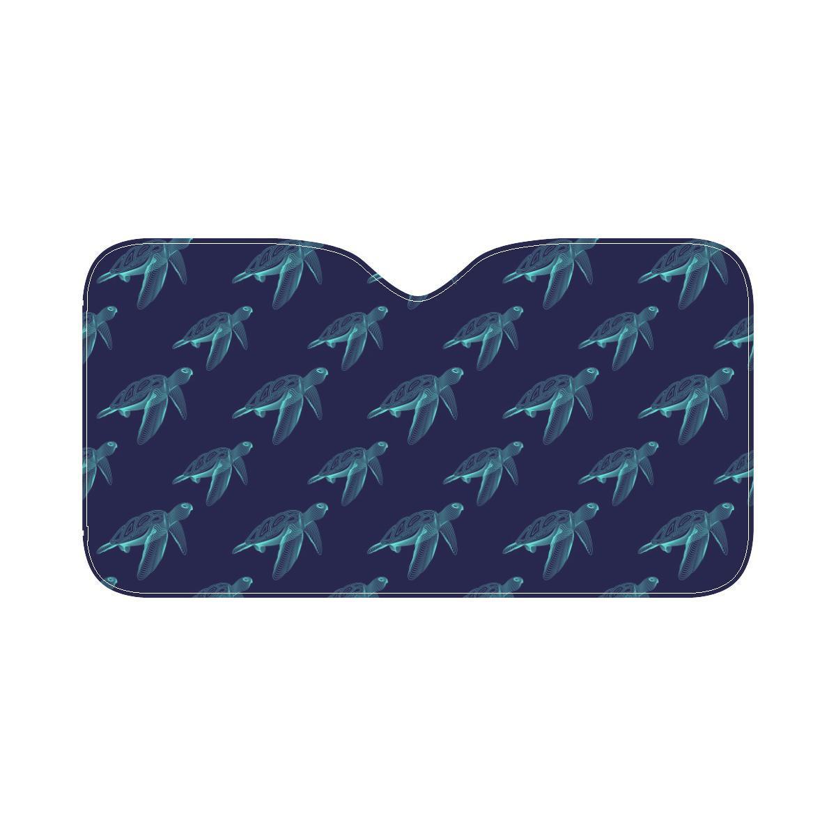 Sea Turtle Pattern Print Design T04 Car Sun Shade-JorJune