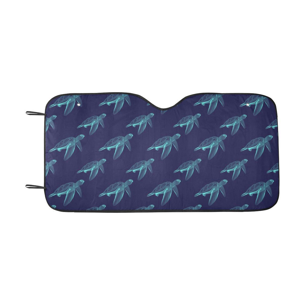 Sea Turtle Pattern Print Design T04 Car Sun Shade-JorJune