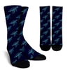 Sea Turtle Pattern Print Design T04 Crew Socks-JORJUNE.COM