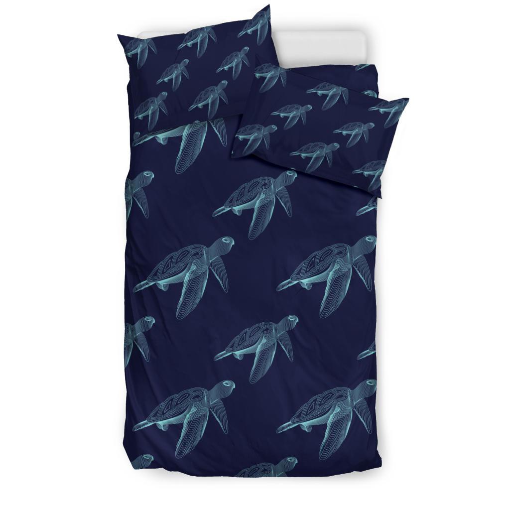 Sea Turtle Pattern Print Design T04 Duvet Cover Bedding Set-JORJUNE.COM