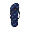 Sea Turtle Pattern Print Design T04 Flip Flops-JorJune