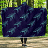 Sea Turtle Pattern Print Design T04 Hooded Blanket-JORJUNE.COM