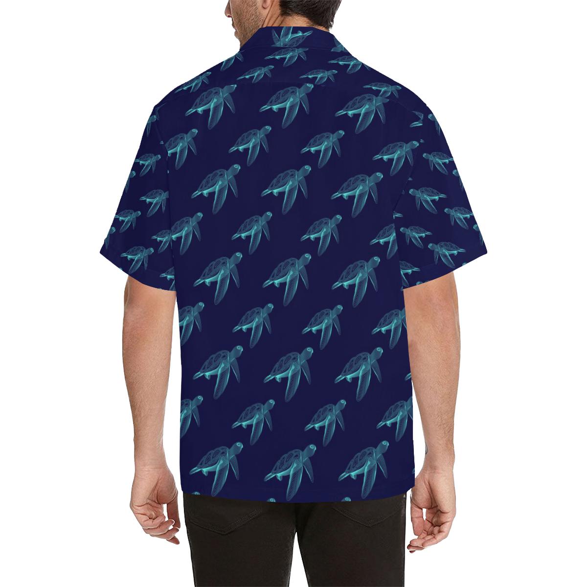 Sea Turtle Pattern Print Design T04 Men Hawaiian Shirt-JorJune