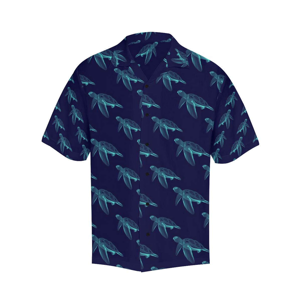 Sea Turtle Pattern Print Design T04 Men Hawaiian Shirt-JorJune