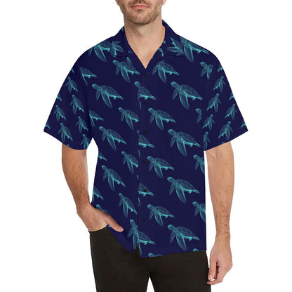 Sea Turtle Pattern Print Design T04 Men Hawaiian Shirt-JorJune