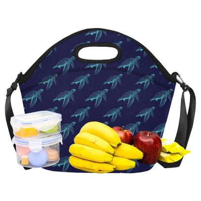 Sea Turtle Pattern Print Design T04 Neoprene Lunch Bag-JorJune