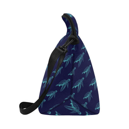 Sea Turtle Pattern Print Design T04 Neoprene Lunch Bag-JorJune