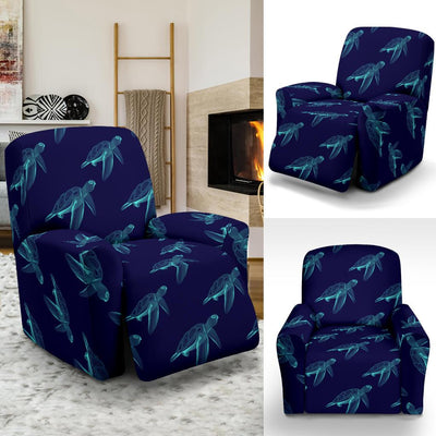 Sea Turtle Pattern Print Design T04 Recliner Slipcover-JORJUNE.COM