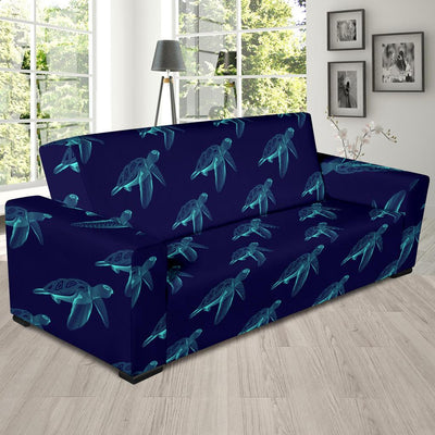 Sea Turtle Pattern Print Design T04 Sofa Slipcover-JORJUNE.COM