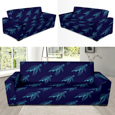 Sea Turtle Pattern Print Design T04 Sofa Slipcover-JORJUNE.COM