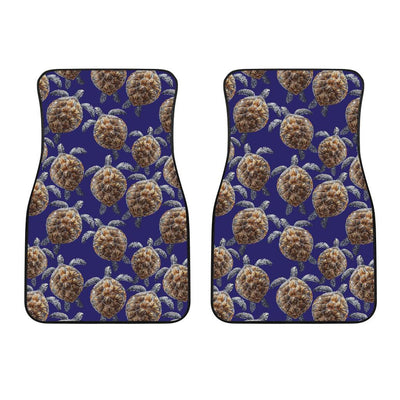 Sea Turtle Pattern Print Design T05 Car Floor Mats-JORJUNE.COM