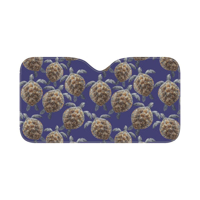 Sea Turtle Pattern Print Design T05 Car Sun Shade-JorJune