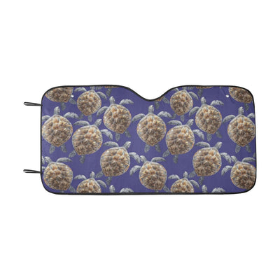 Sea Turtle Pattern Print Design T05 Car Sun Shade-JorJune