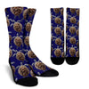 Sea Turtle Pattern Print Design T05 Crew Socks-JORJUNE.COM