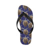 Sea Turtle Pattern Print Design T05 Flip Flops-JorJune