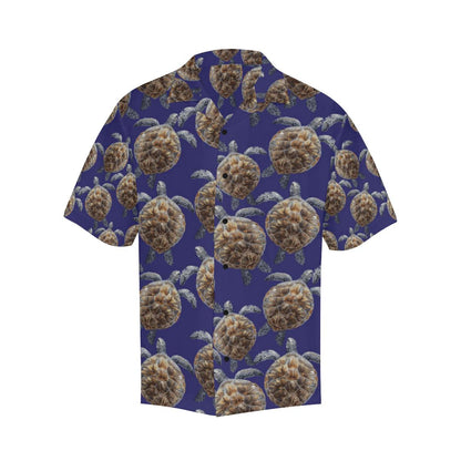 Sea Turtle Pattern Print Design T05 Men Hawaiian Shirt-JorJune