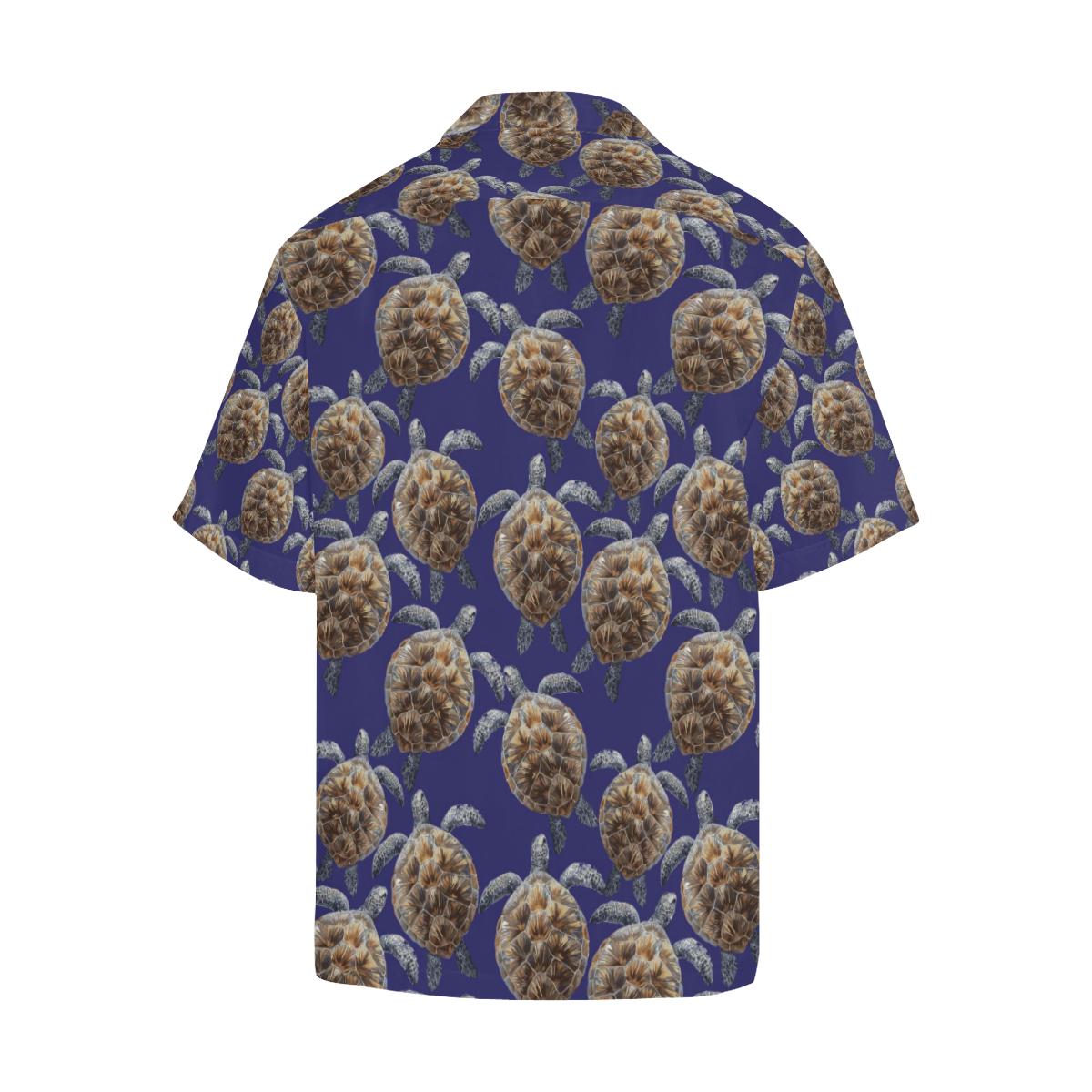 Sea Turtle Pattern Print Design T05 Men Hawaiian Shirt-JorJune