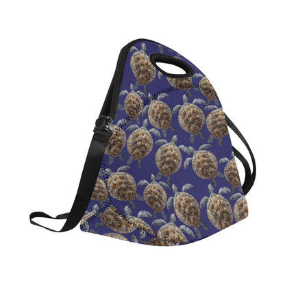 Sea Turtle Pattern Print Design T05 Neoprene Lunch Bag-JorJune