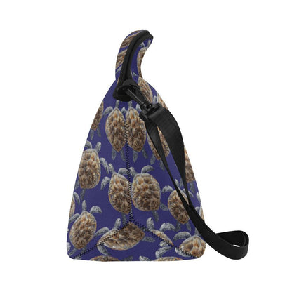 Sea Turtle Pattern Print Design T05 Neoprene Lunch Bag-JorJune