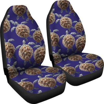 Sea Turtle Pattern Print Design T05 Universal Fit Car Seat Covers-JorJune