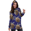 Sea Turtle Pattern Print Design T05 Women Hoodie Dress