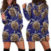 Sea Turtle Pattern Print Design T05 Women Hoodie Dress